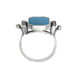 "Медичи" кольцо в серебряном покрытии из коллекции "Самоцветы" от Jenavi