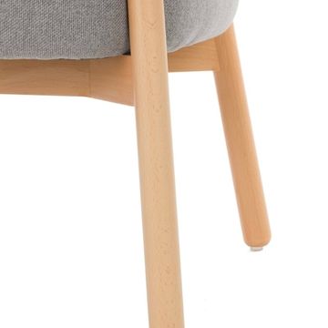 Кресло Wally Wood серое 