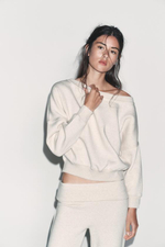 АСИМЕТРИЧНАЯ ФУТБОЛКА ИЗ ПИНЬЕ - ZARA