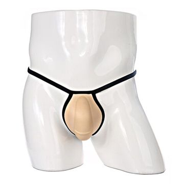 Мужские трусы стринги PUSH UP бежевые Romeo Rossi RR1041-201