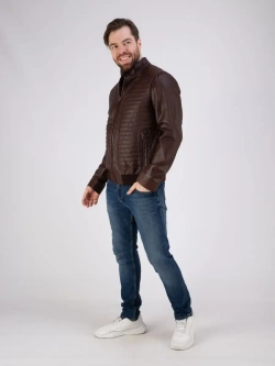 Куртка весна кожаная из натуральной кожи