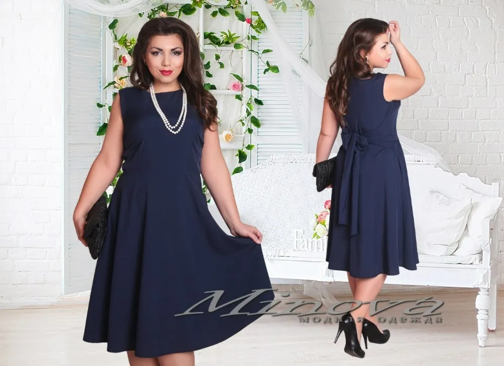 Платье 15-23 Ольга-тем.синий Minova