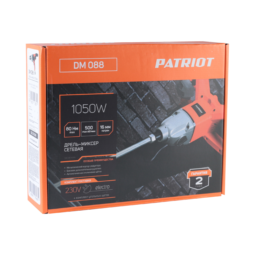 Дрель-миксер электрическая PATRIOT DM 088