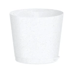 Горшок для цветов пластиковый 0,5л d-10см «Oregano» с прикорневым поливом мраморный