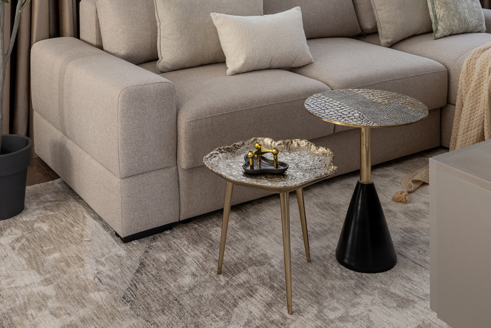 Стол журнальный Garda Decor Garda Decor металл. цвет золото 43*43*39 см