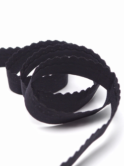 Резинка отделочная чёрная 18 мм