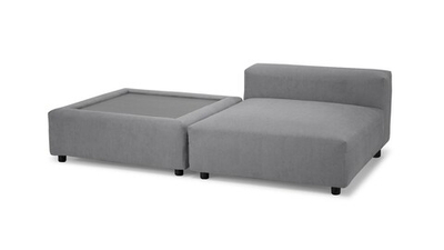 Диван Фиджи со столиком Velutto 52 210*137*62 см, серый Велютто Нераскладной Фиеста