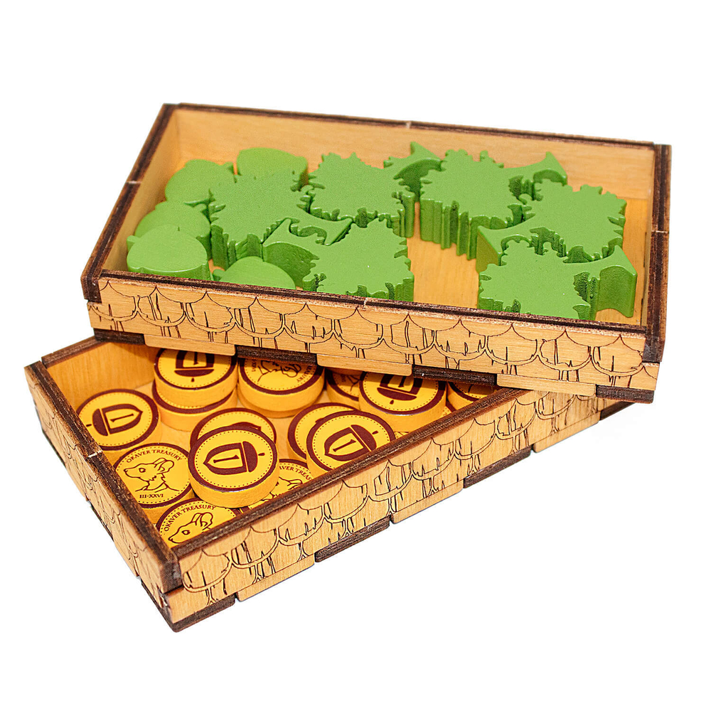 BGL - Органайзер Крошечные города (Tiny Towns). Монеты и деревя