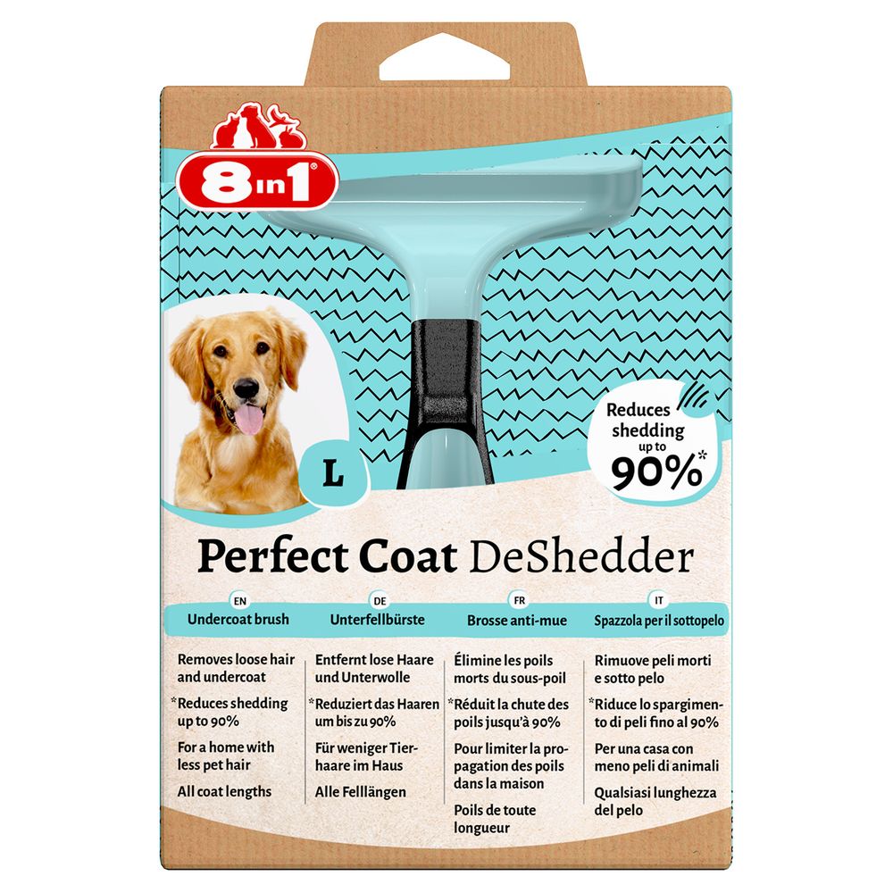 Дешеддер 8in1 Perfect Coat для крупных собак, размер L Дешеддер 8in1 Perfect Coat для крупных собак, размер L