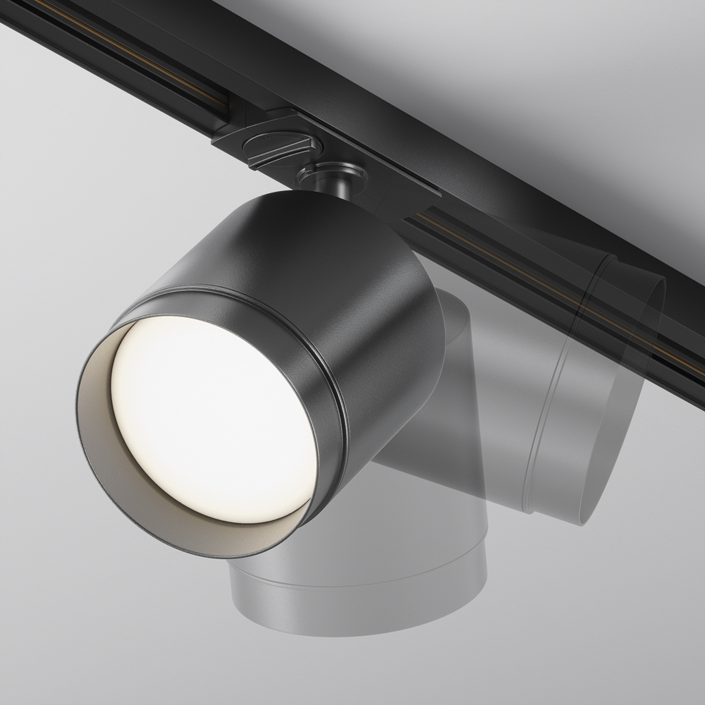 Трековые светильники однофазные Polar Unity черные GX53 15Вт ip20