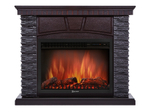 Портал Firelight Porto 30U (угловой) камень черный, шпон венге