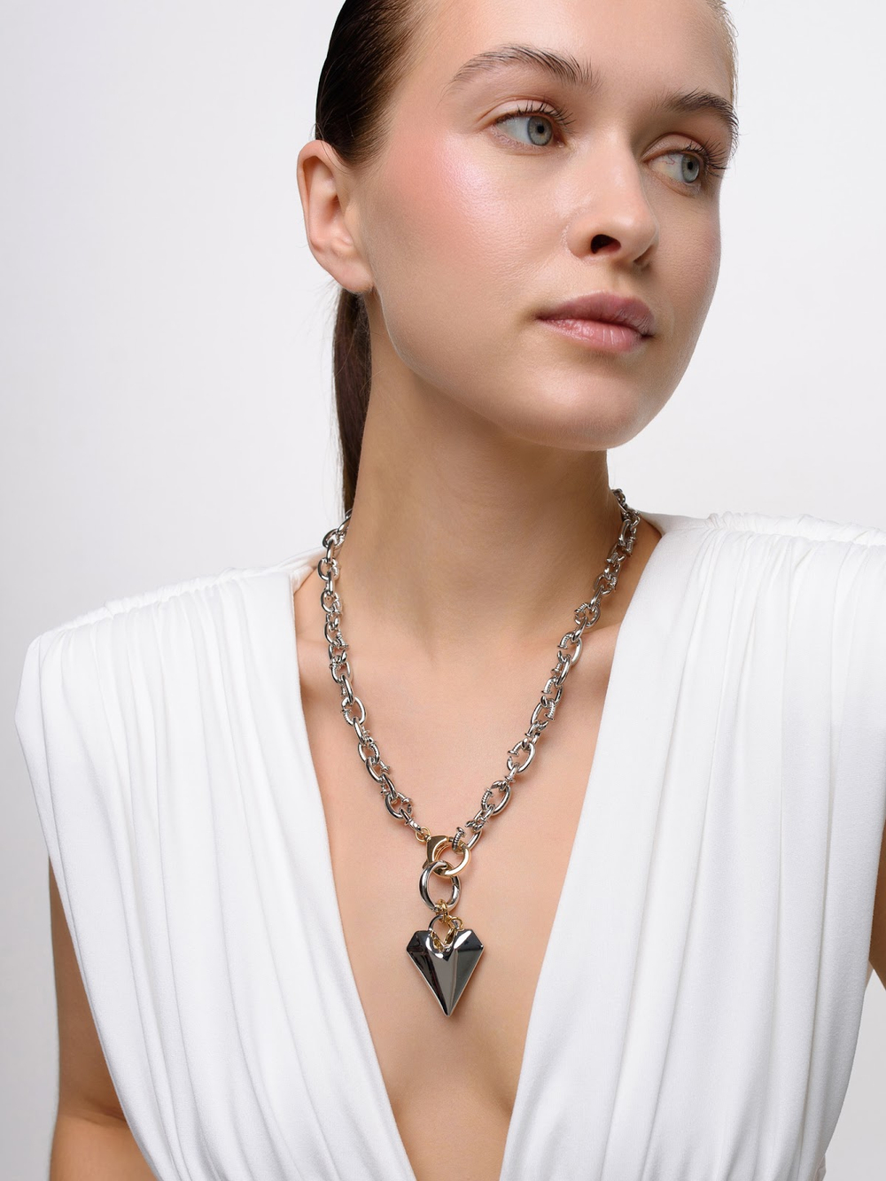 Колье "Elongate pin" Bicolor