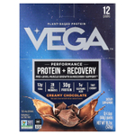 Vega, Performance, протеин и восстановление, со вкусом шоколада, 12 пакетиков по 44 г (1,6 унции)