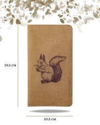 Кошелек Белка светло-коричневый нубук