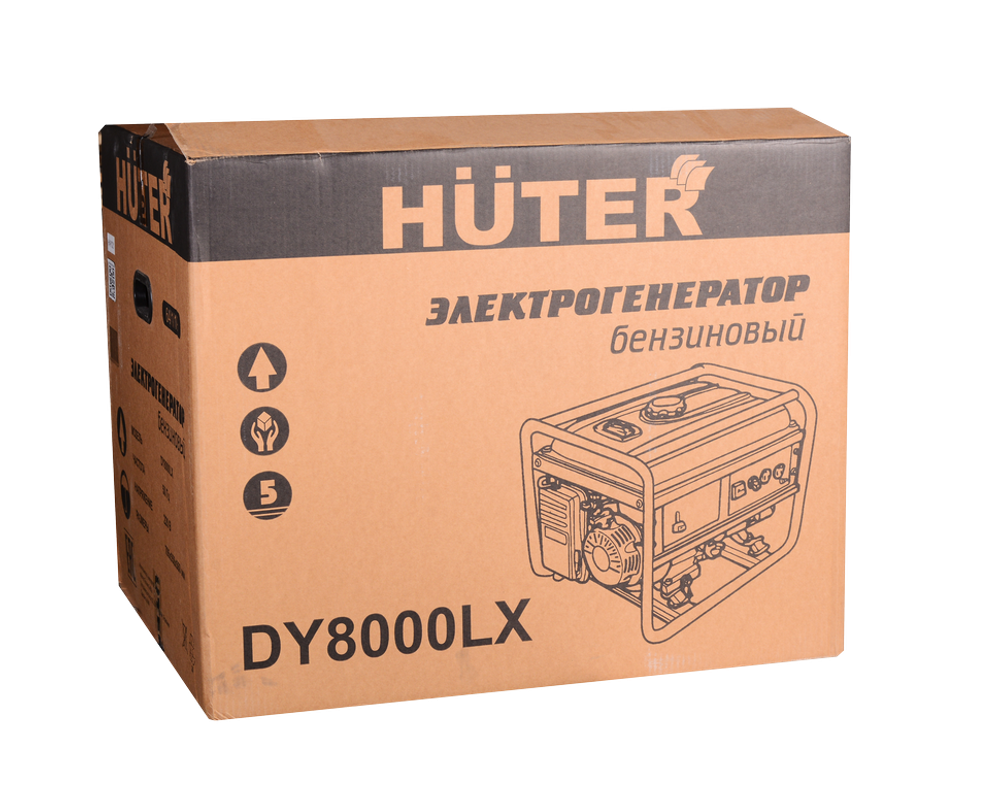 Портативный бензогенератор HUTER DY8000LX - [6,5 кВт / 220V] эл. старт
