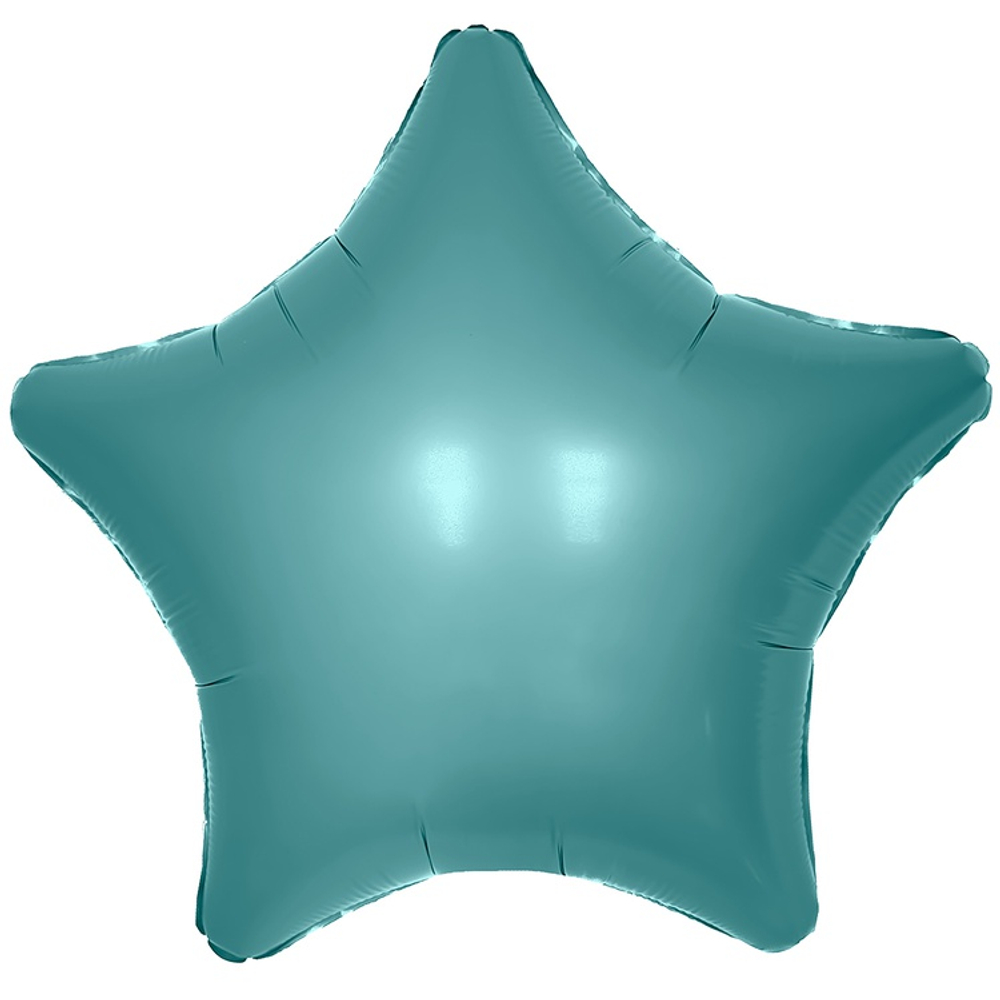 Шар фольгированный Звезда 46 см (Бирюзовый)