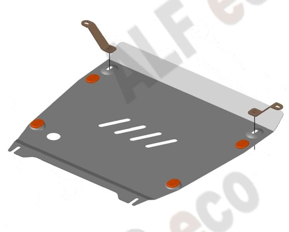 Защита ALFeco картера двигателя и кпп для Honda Inspire 1995-1998 V-2,5 (сталь 2 мм) арт.ALF0936st