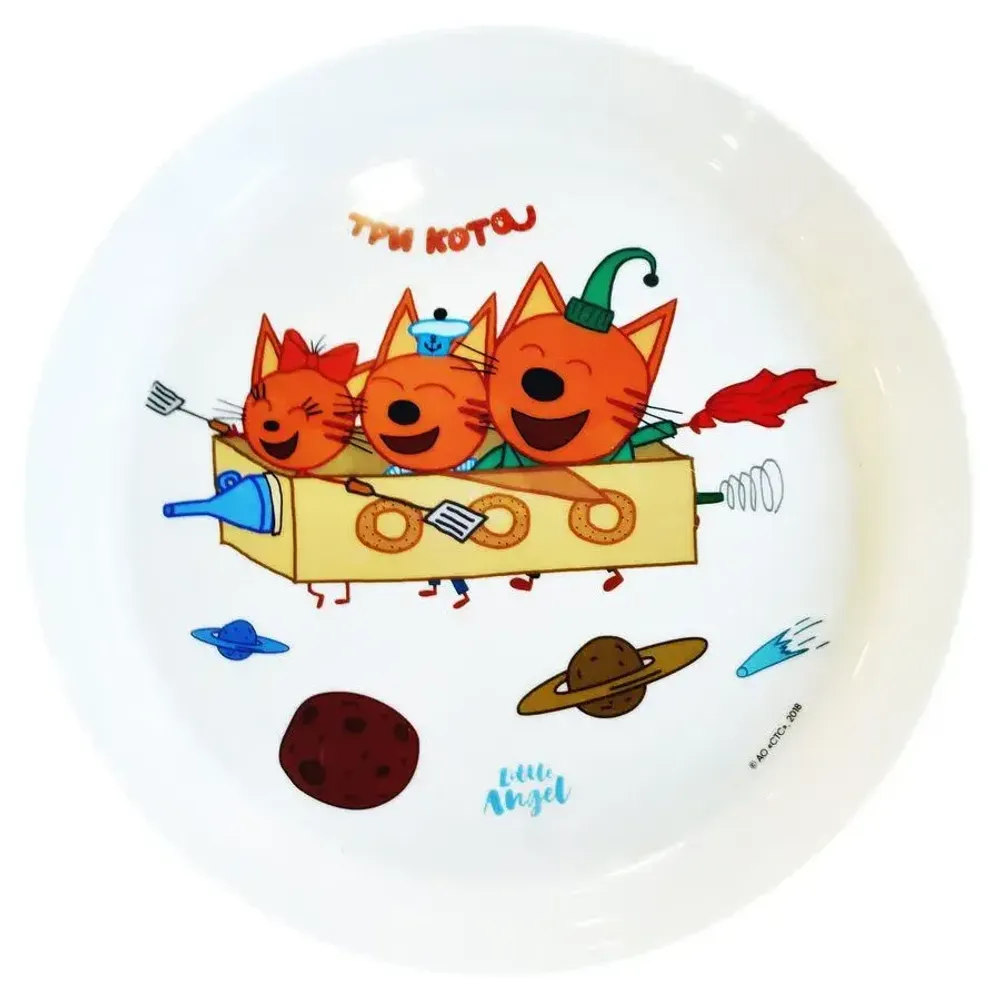 Детская тарелка ТРИ КОТА , 450мл Детская тарелка ТРИ КОТА , 450мл