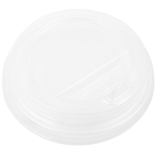Крышка для стакана, диаметр 80 мм, с носиком, прозрачная PP, 100 штук