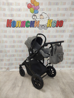 Коляска модульная 3в1 Farfello Molly Pro серый