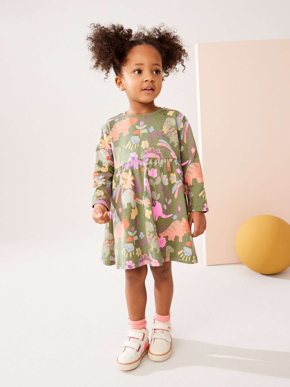 Платье для девочки Next 429-513, Хаки