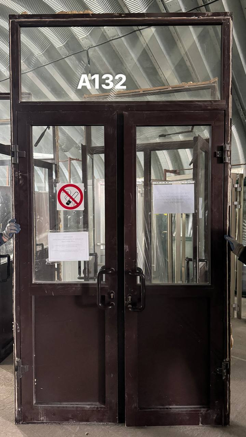 Дверь Алюминиевая Б/У 296(237)(в) х 157(ш) Входная