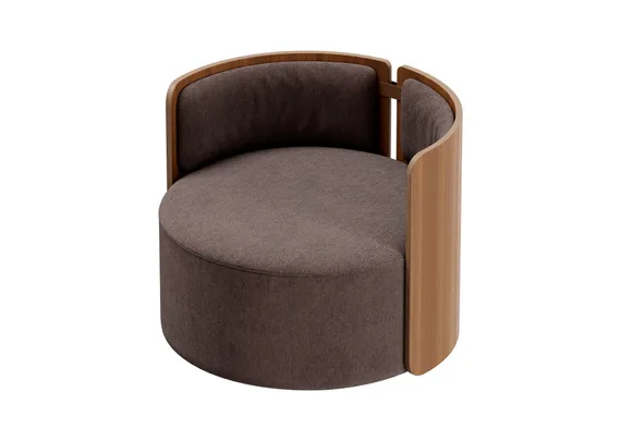 Кресло крутящееся Lagom 800 (шоколад твид, орех)