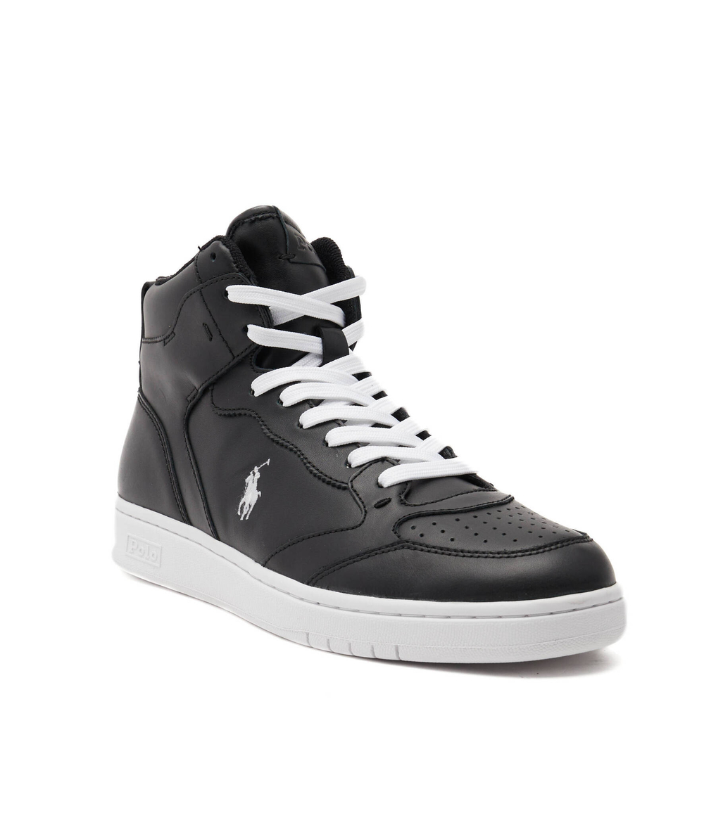 Кожаные кроссовки POLO RALPH LAUREN - черный(809877680)