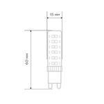 Лампа светодиодная капсульного типа JD-CORN G9 230В 5Вт 2700K теплый свет (поликарбонат) REXANT