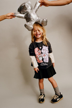 ZARA ЛОНГСЛИВ С ПРИНТОМ CARE BEARS™, ЧЕРНЫЙ