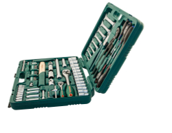 S04H52477S Набор инструмента универсальный 1/4", 1/2"DR, 77 предметов