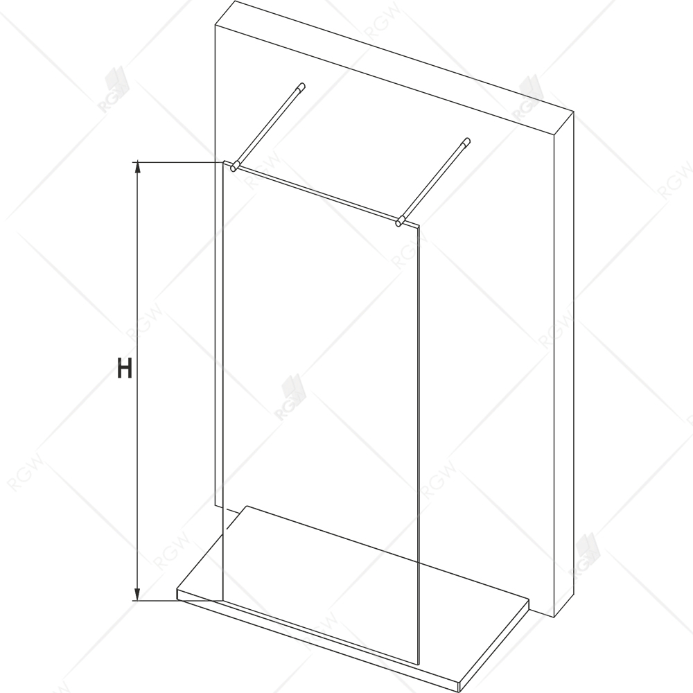 Душевая перегородка RGW WA-016-1 (Прозрачное, 1000)