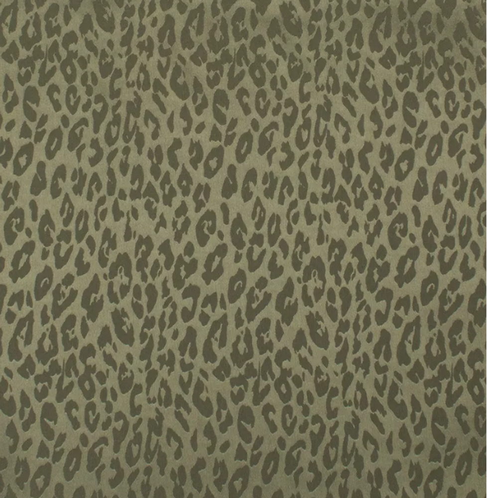 Атлас жаккард "Моар" леопард, 100 г/м2, ш. 150 см, хаки