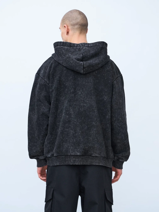 Худи на молнии Garment dyed 380 г