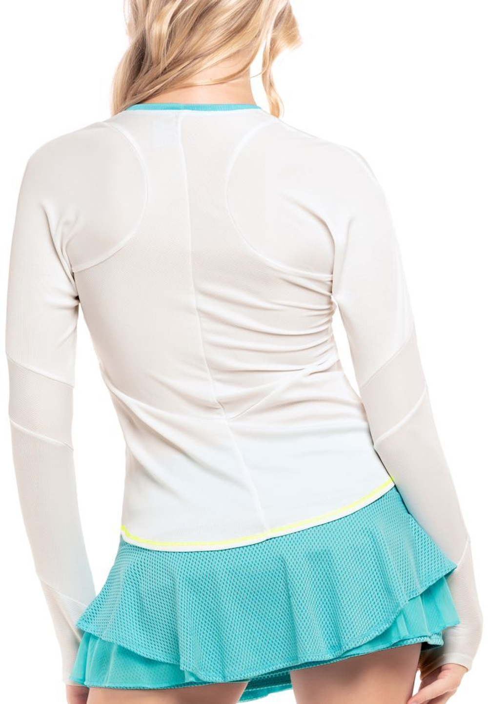 Женская теннисная футболкаLucky in Love Desert Vibes Reflect Long Sleeve - White