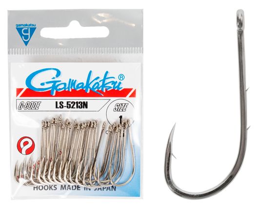 Крючки Gamakatsu LS-5213N HOOKS NICKEL разм. 01 25шт.