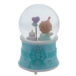 GAEM Фигурка декоративная "Ангел" в стекл шаре (муз, подсвет, вьюга, 3xAAA н/п), D10 см, L11 W11 H16 см