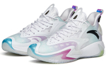 Anta Anta Frenzy 3 Pro Pro Nitrogen Technology Mid-help actual combat basketball shoes men's white blue Purple