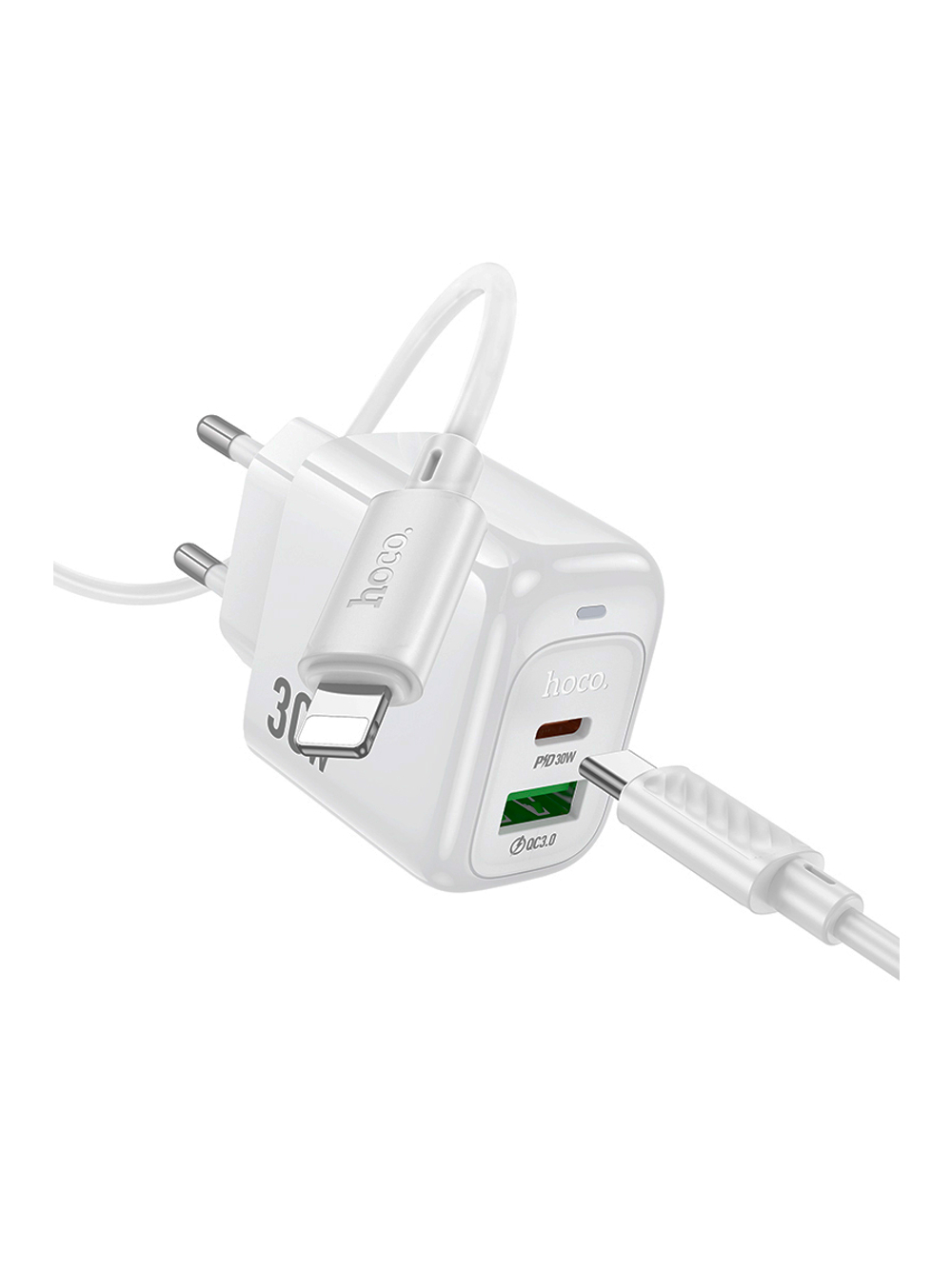 Сетевое зарядное устройство HOCO CS55A 30W с кабелем Lightning