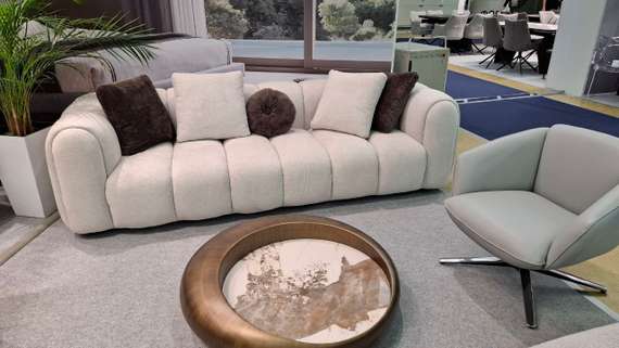 Четырехместный диван Marshmallow, 262 см, светло-бежевый