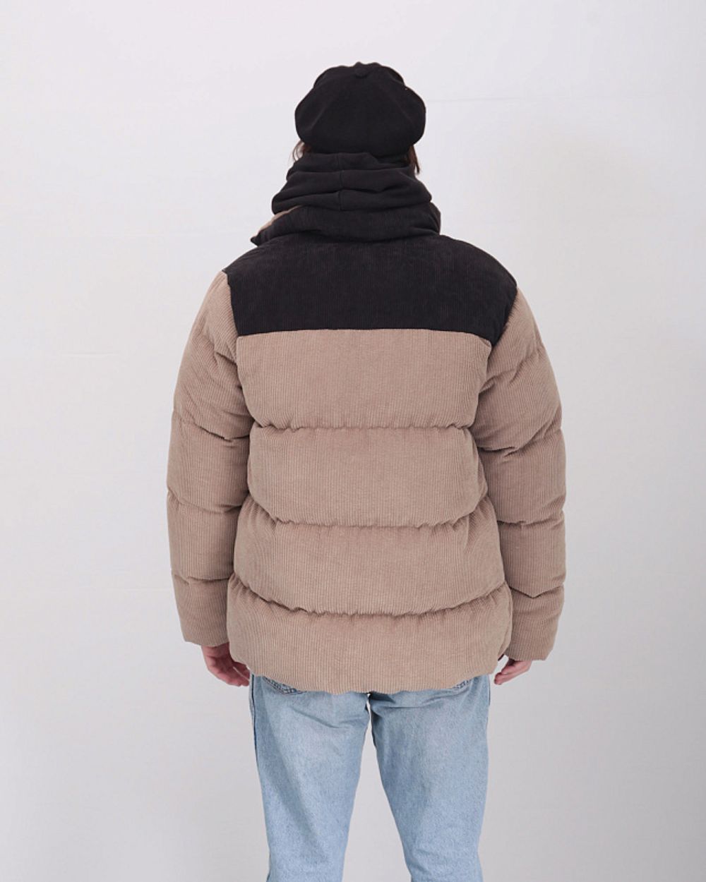 Пуховик Anteater Downjacket Velvet Combo Бежевая