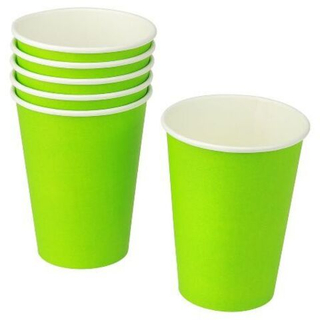 Стакан бум. 250мл 80мм ЗЕЛЕНЫЙ 1/10шт