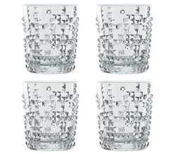 PUNK - Набор стаканов 4 шт. для виски 348 мл (set 4 pcs)