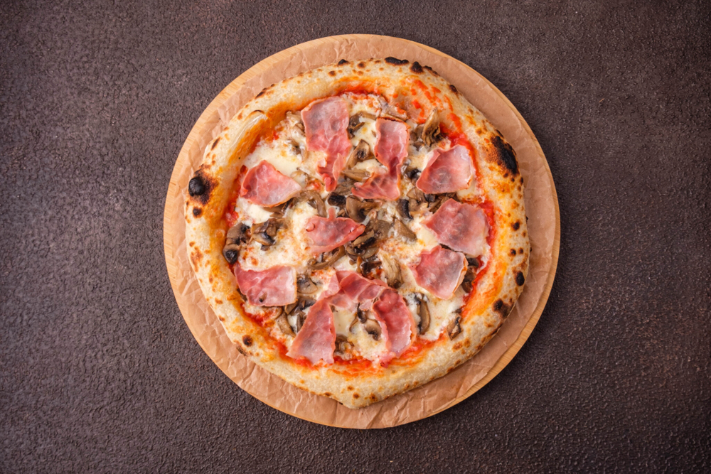 Пицца ветчина грибы 28см. 530гр.