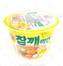 Корейская пшеничная лапша со вкусом говядины и кунжута Оттоги (Ottogi), 110 гр.