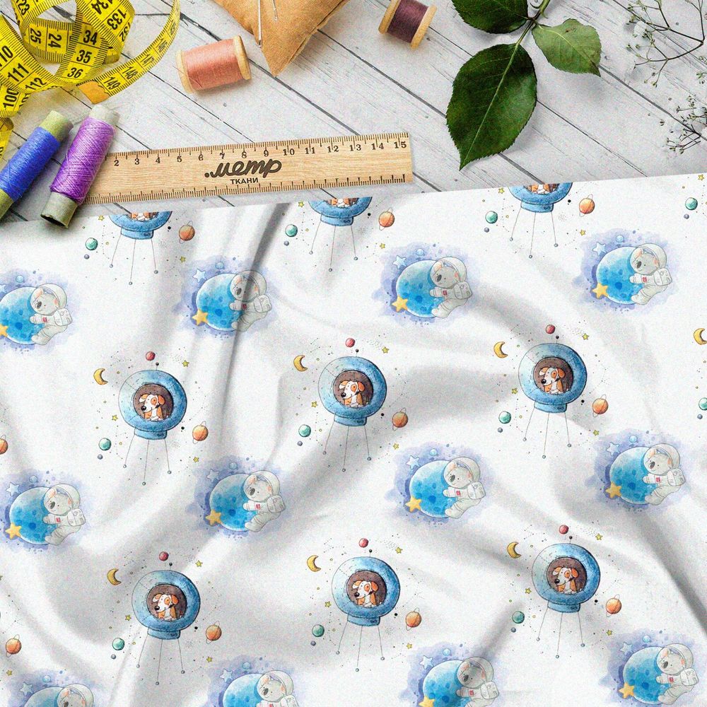 Ткань барби космонавты и собаки