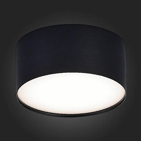 ST606.442.12 Светильник потолочный Черный LED 1*12W 4000K 1 080Lm Ra>90 120° IP20 D120xH55 185-265V Накладные светильники