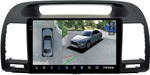 Магнитола Toyota Camry 30 2001-2006 (рамка черная) - Teyes CC3-2K-360 монитор 9.5" 2K QLED на Android 10, 6Гб+128Гб, CarPlay, 4G SIM-слот, 4 камеры в комплекте
