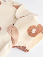 Боди с коротким рукавом для малышей Next N27-297, 5 шт., Бежевый, Коричневый