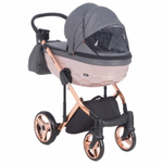 Детская коляска Adamex Chantal Star Collection 2 в 1 STAR004 серый+роз.золото